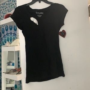 Plain black tee